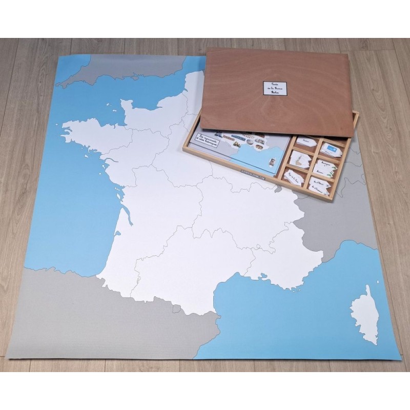 Carte de la France - bâche...