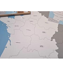 Carte de la France - bâche + étiquettes + Affiches
