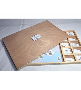 Carte de la France - bâche + étiquettes + Affiches