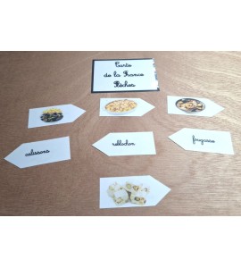 Carte de la France - bâche + étiquettes + Affiches