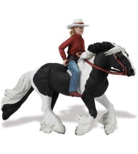 Audrey sur le cheval