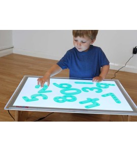 Chiffres en silicone vert transparent - 10 pièces