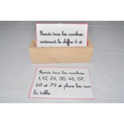 boite de commandes pour la table de Pythagore