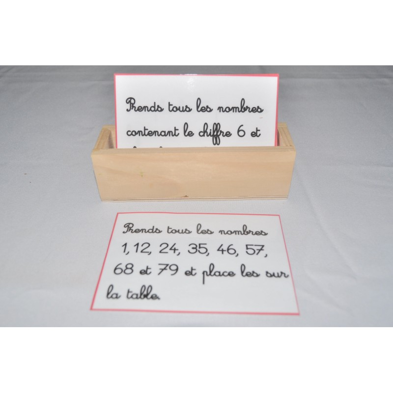 boite de commandes pour la table de Pythagore