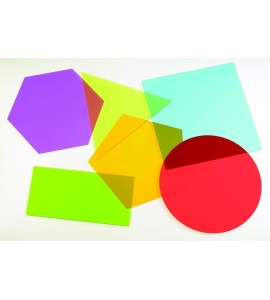 6 Formes translucides de couleurs