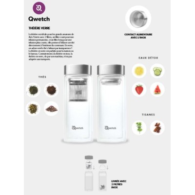 Théière verre - 320 ml - Nature