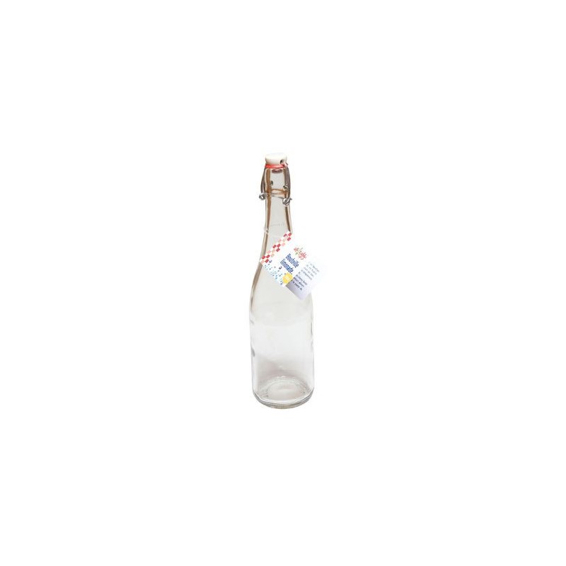 Bouteille verre à bouchon porcelaine - 75 cl