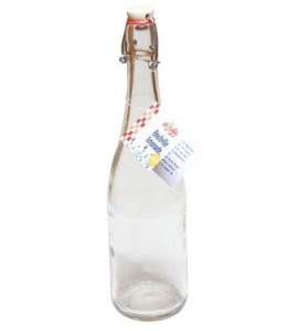 Bouteille verre à bouchon porcelaine - 75 cl