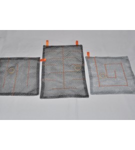 Lot de 3 labyrinthes gris/orange étoilé