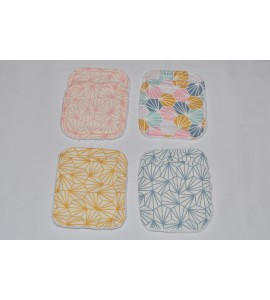 Lot de 8 lingettes lavable