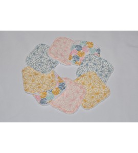 Lot de 8 lingettes lavable