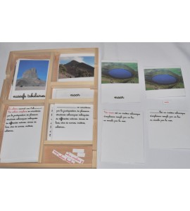 cartes de nomenclatures en 5 parties sur les structures des volcans