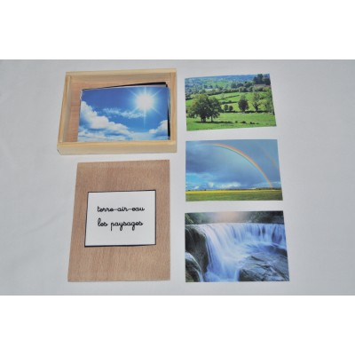 coffret terre -eau -air les paysages