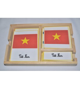 Cartes de nomenclatures drapeaux d'Asie