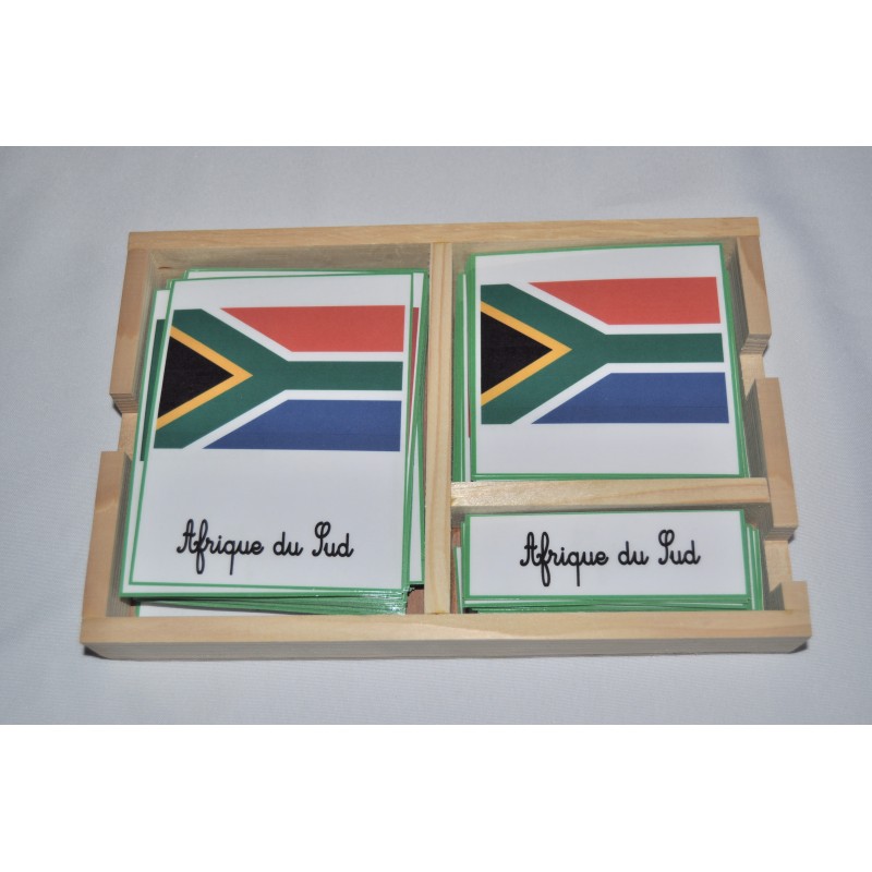 Cartes de nomenclatures drapeaux d'Afrique