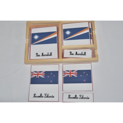 Cartes de nomenclatures drapeaux d'Océanie