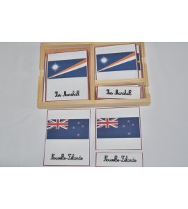 Cartes de nomenclatures drapeaux d'Océanie