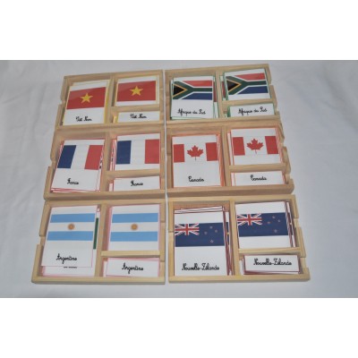 Pack nomenclatures drapeaux du monde