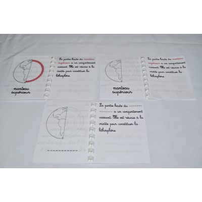 lot de 3 livrets structure de la terre