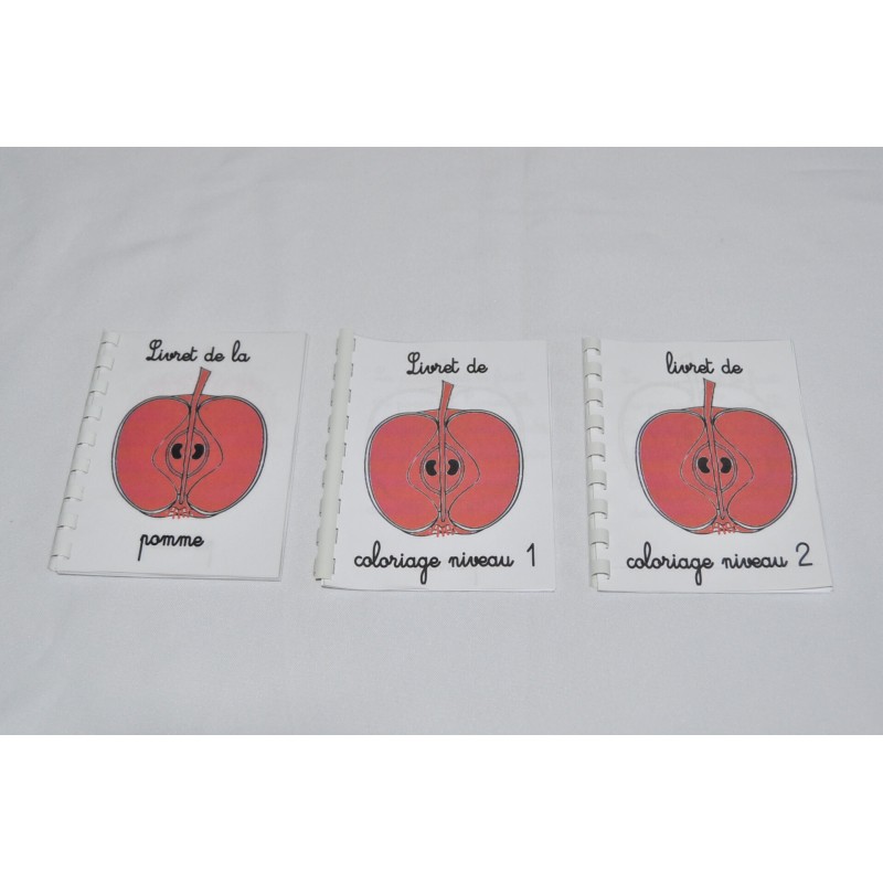 lot de 3 livrets sur la pomme