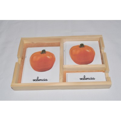 Cartes de nomenclatures les tomates en 3 parties