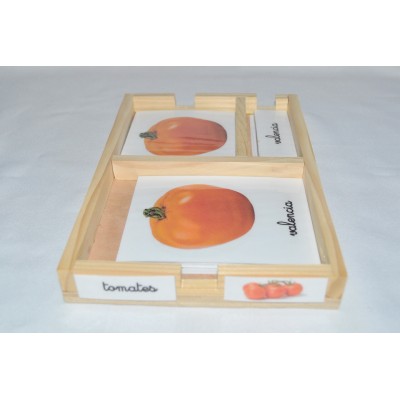 Cartes de nomenclatures les tomates en 3 parties