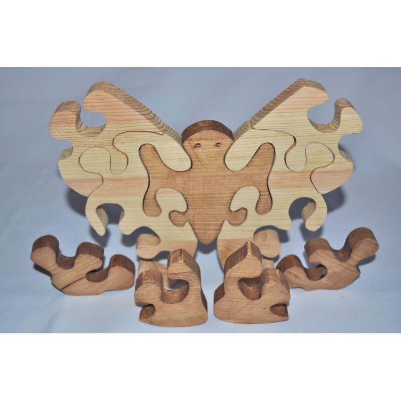 Puzzle Papillon - Ulysse 1515 - Puzzle Premier âge - Puzzle en bois