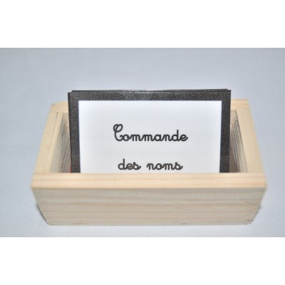 Commande sur les noms