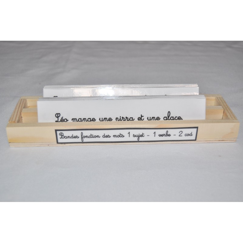 Bandes fonctions des mots 1 sujet - 1 verbe- 2 cod