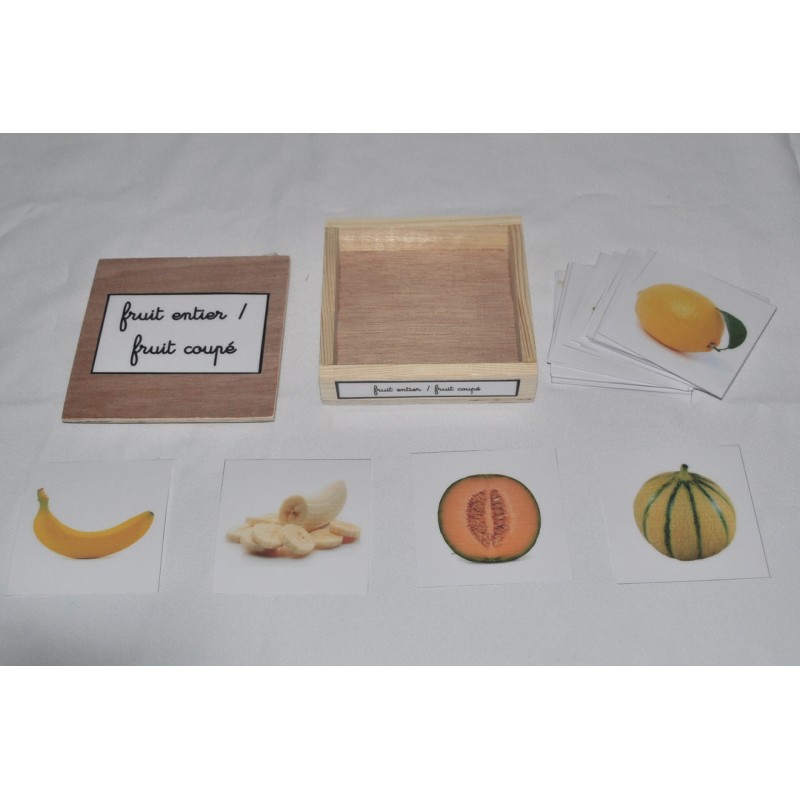 coffret fruits entiers - fruits coupés