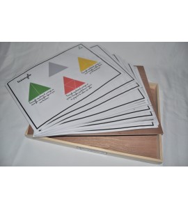 Affiches des fractions -  encastrements triangles