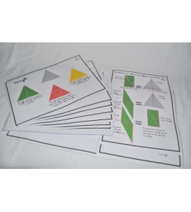 Affiches des fractions -  encastrements triangles