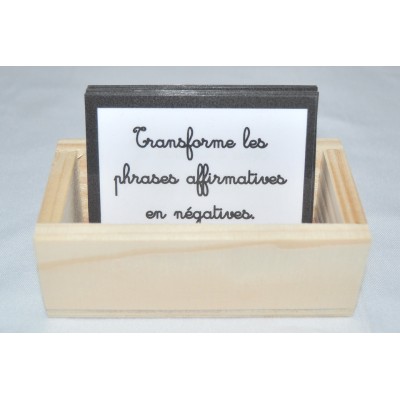 Transforme les phrases affirmatives en négatives