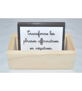 Transforme les phrases affirmatives en négatives