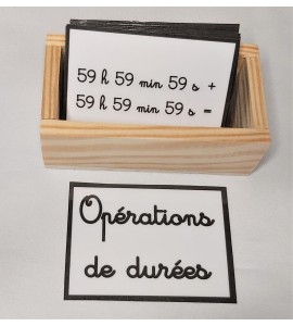 Opérations de durées