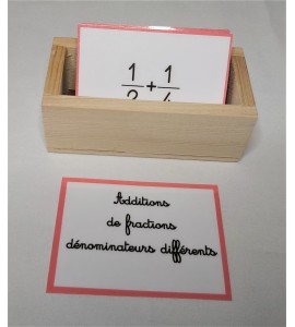 Additions de fractions dénominateurs différents