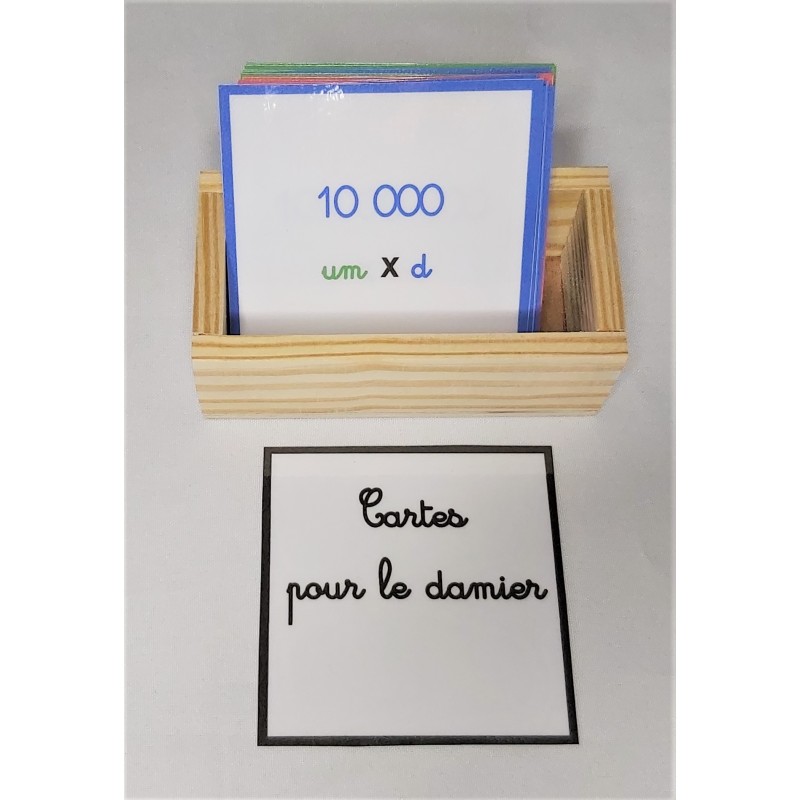 Cartes pour le damier