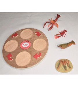 Cycle de vie du homard - plateau + figurines