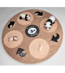 Cycle de vie du panda - plateau + figurines
