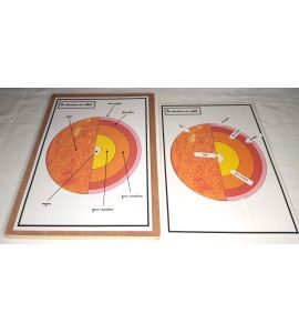 Affiches de travail - la structure du soleil + flèches