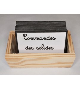 Commande des solides géométriques